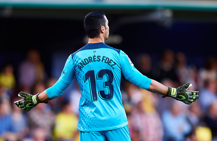 Huesca goalkeeper Andres Fernandez