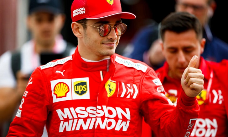 Charles Leclerc of Ferrari.