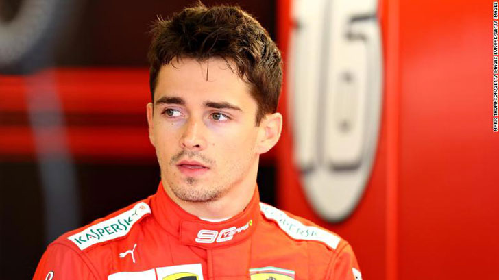 Charles Leclerc of Ferrari