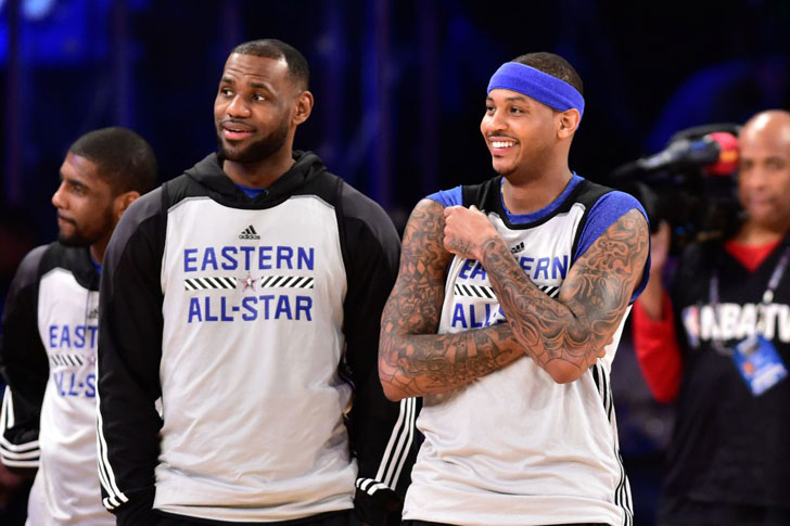 LeBron James and Carmelo Anthony