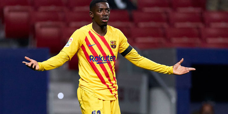 Ousmane Dembele of Barcelona