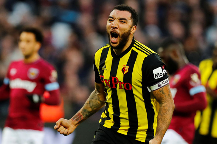 Watford striker Troy Deeney